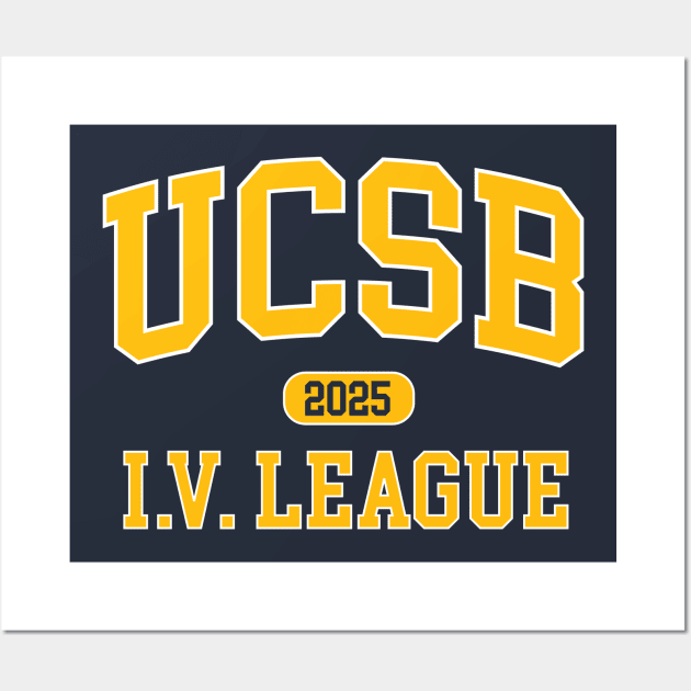 UCSB Class of 2025 I.V. League Wall Art by Vector Deluxe